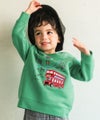 ベビー服 男の子 子ども服 こども キッズ 乗り物 ロンドンバス ワッペン 刺繍 海外 プリント グリーン(08) モデル画像1