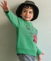 ベビー服 男の子 子ども服 こども キッズ 乗り物 ロンドンバス ワッペン 刺繍 海外 プリント グリーン(08) モデル画像2