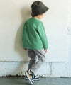 ベビー服 男の子 子ども服 こども キッズ 乗り物 ロンドンバス ワッペン 刺繍 海外 プリント グリーン(08) モデル画像3