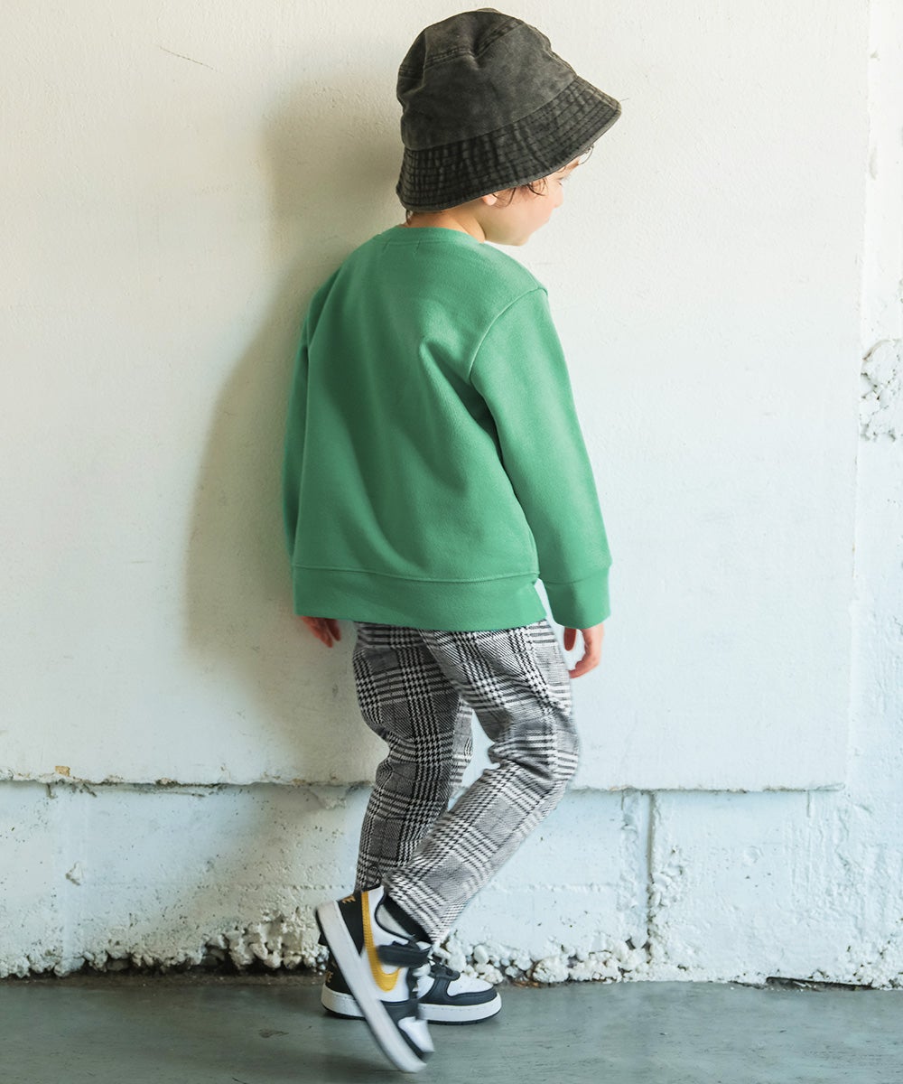ベビー服 男の子 子ども服 こども キッズ 乗り物 ロンドンバス ワッペン 刺繍 海外 プリント グリーン(08) モデル画像3