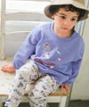 ベビー服 男の子 ストレッチ オリジナルプリント 乗り物 ロボット レギンスパンツ アイボリー(12) モデル画像2