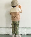 ベビー服 男の子 ストレッチ オリジナルプリント 乗り物 ロボット レギンスパンツ カーキ(82) モデル画像1