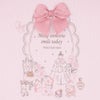 ベビー服 女の子 綿100％ リボンつきドレスミラープリント Tシャツ ピンク(02) デザインポイント1
