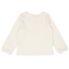 ベビー服 女の子 綿100％ リボンつきドレスミラープリント Tシャツ オフホワイト(11) 背面