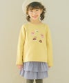 ベビー服 女の子 ギャザーフリル コーデュロイキュロットパンツ ブルー(61) モデル画像アップ
