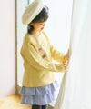 ベビー服 女の子 ギャザーフリル コーデュロイキュロットパンツ ブルー(61) モデル画像1