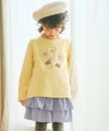 ベビー服 女の子 ギャザーフリル コーデュロイキュロットパンツ ブルー(61) モデル画像2
