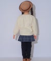 ベビー服 女の子 ロンドンモチーフ 刺繍 リボン 裏毛トレーナー アイボリー(12) モデル画像3