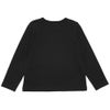 ベビー服 女の子 綿100％ パリモチーフ 刺繍 リボン 長そでTシャツ ブラック(00) 背面