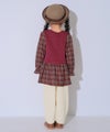 ベビー服 男の子 男女兼用 コーデュロイ ロングパンツ アイボリー(12) モデル画像2