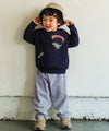 ベビー服 男の子 男女兼用 コーデュロイ ロングパンツ ブルー(61) モデル画像アップ