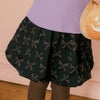 子供服 女の子 リボン柄 インパンツ付き バルーンスカート