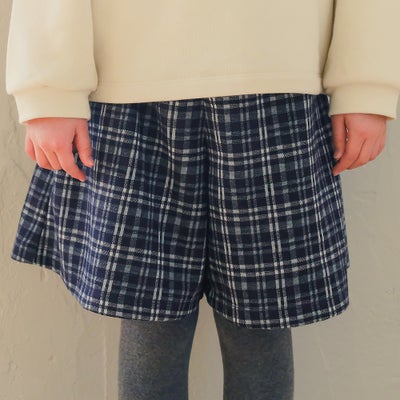 子供服 女の子 チェック柄 キュロットパンツ