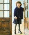 子供服 女の子 チェック柄 キュロットパンツ ネイビー(06) モデル画像2