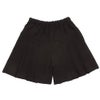 子供服 女の子 ストレッチツイル プリーツ風 キュロットパンツ ブラック(00) 正面