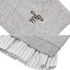 子供服 女の子 リボン ロゴ 刺繍 襟付き シャツ トレーナー 重ね着風 Tシャツ 杢ｸﾞﾚｰ(92) デザインポイント2