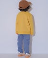 ベビー服 男の子 飛行機 乗り物 恐竜 刺繍 ポケットつき ストレッチ ベイカーパンツ ブルー(61) モデル画像全身