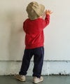 ベビー服 男の子 ハンバーガー はたらく車 乗り物刺繍 ストレッチパンツ ネイビー(06) モデル画像3