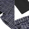 ベビー服 女の子 チェック柄 10分丈 スカッツ ネイビー(06) デザインポイント2