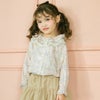 子供服 女の子 小花柄 シフォンフリル襟付き ブラウス