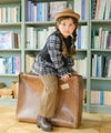ベビー服 女の子 子ども服 こども キッズ ジュニア チェック柄 重ね着風 Aライン 長そでトレーナー ブラック(00) モデル画像2