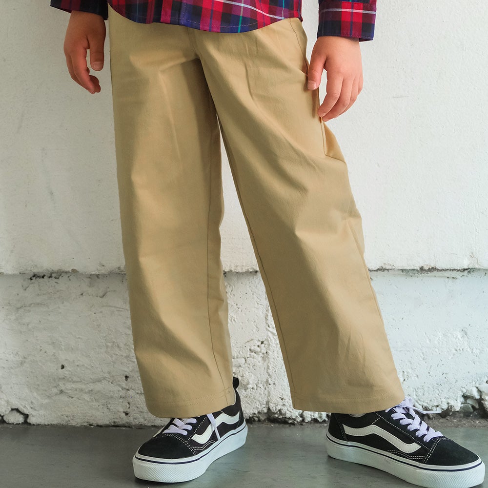子供服 男の子 男女兼用 ストレッチツイル ストレートパンツ