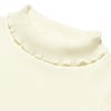 子供服 女の子 リブ ハイネックカットソー オフホワイト(11) デザインポイント1