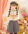 子供服 女の子 リブ ハイネックカットソー オフホワイト(11) モデル画像2