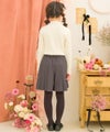 子供服 女の子 リブ ハイネックカットソー オフホワイト(11) モデル画像3