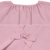 ベビー服 女の子 お花 花柄 刺繍 バックリボンつき 裏毛トレーナー ピンク(02) デザインポイント2